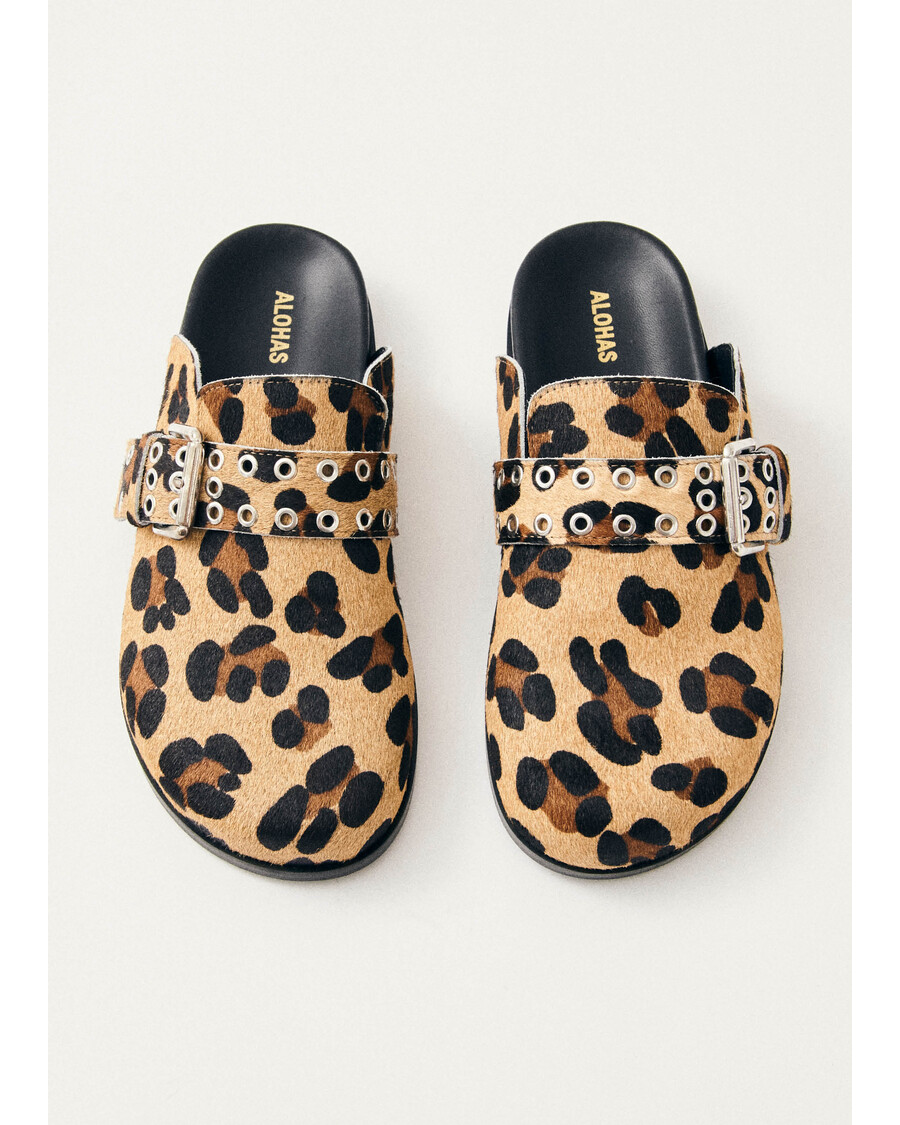 Alohas Halia Soft Beige Leather Mules