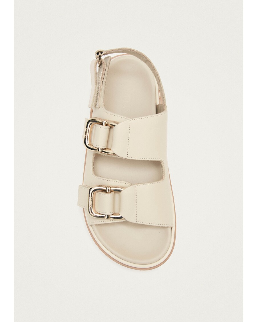 סנדלי עור Alohas Harper קרם