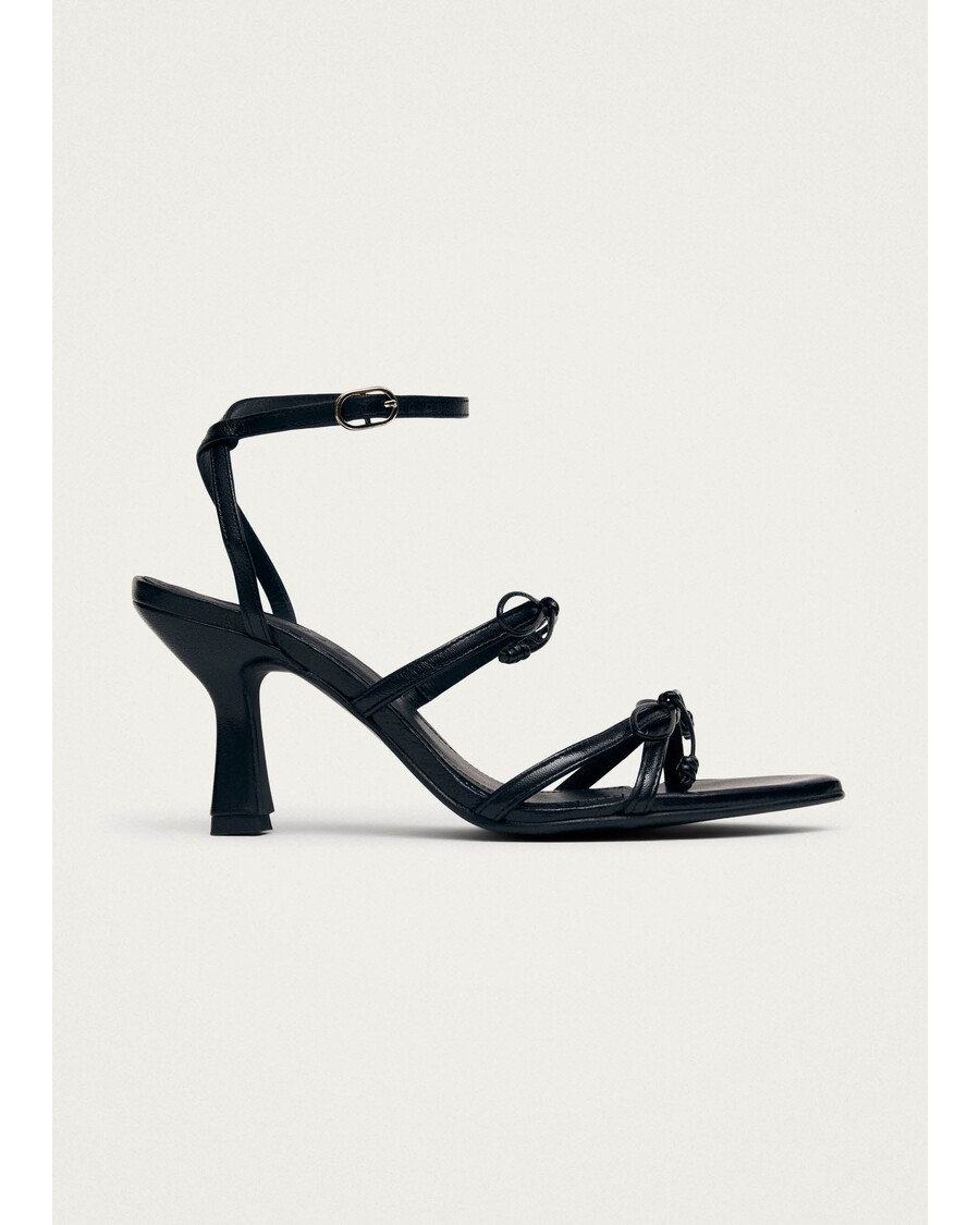 Alohas Malia Black Leather Sandals
