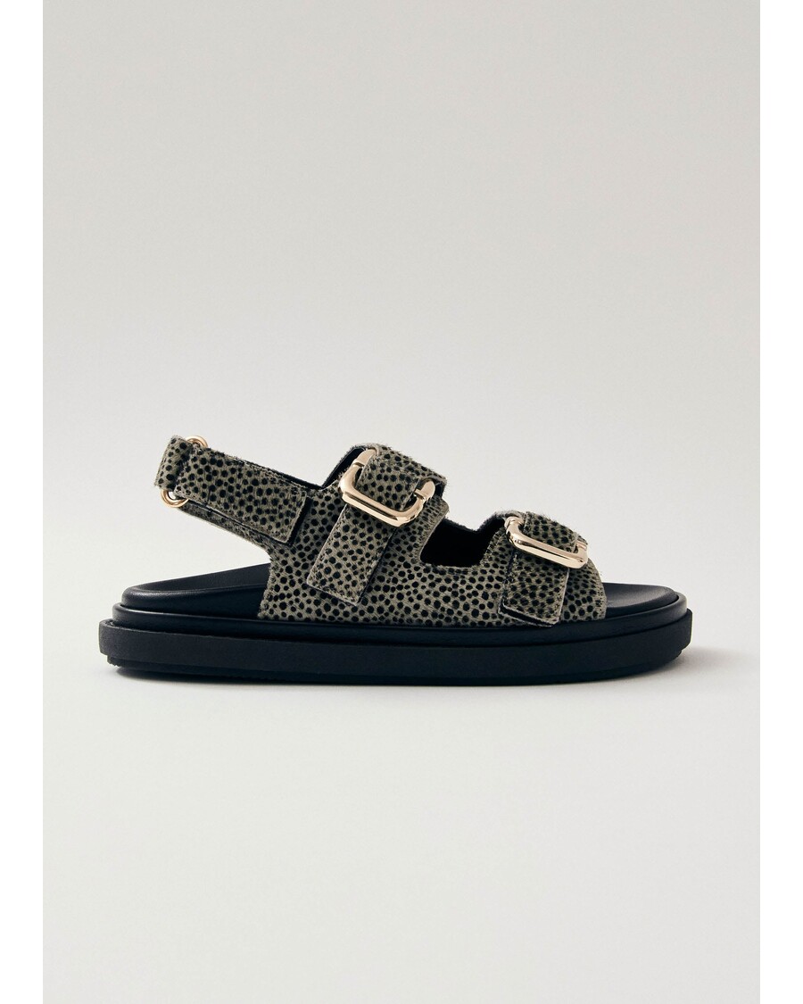 Απαλό γκρι δερμάτινα σανδάλια Alohas Harper