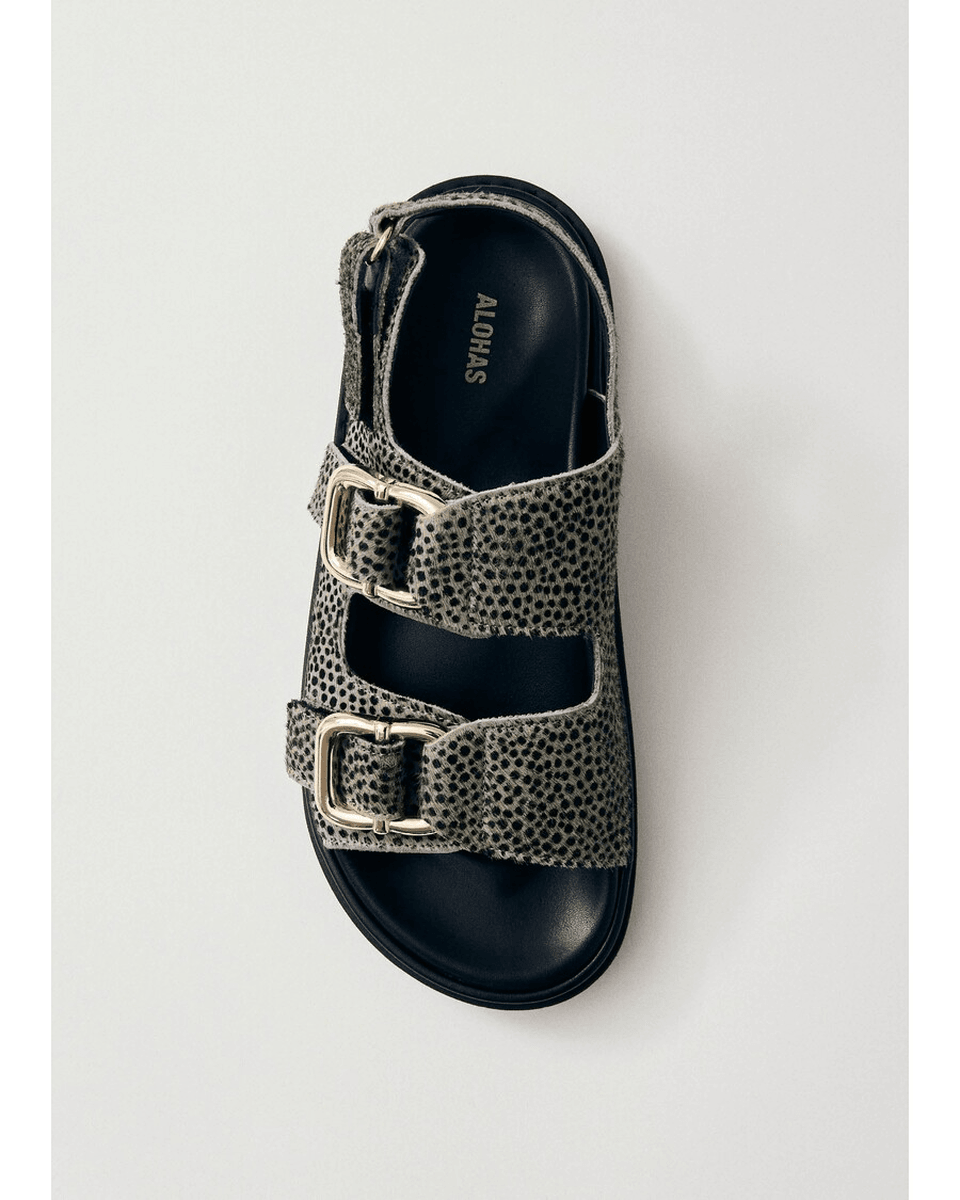 Alohas Harper Meke Sive Kožne Sandale