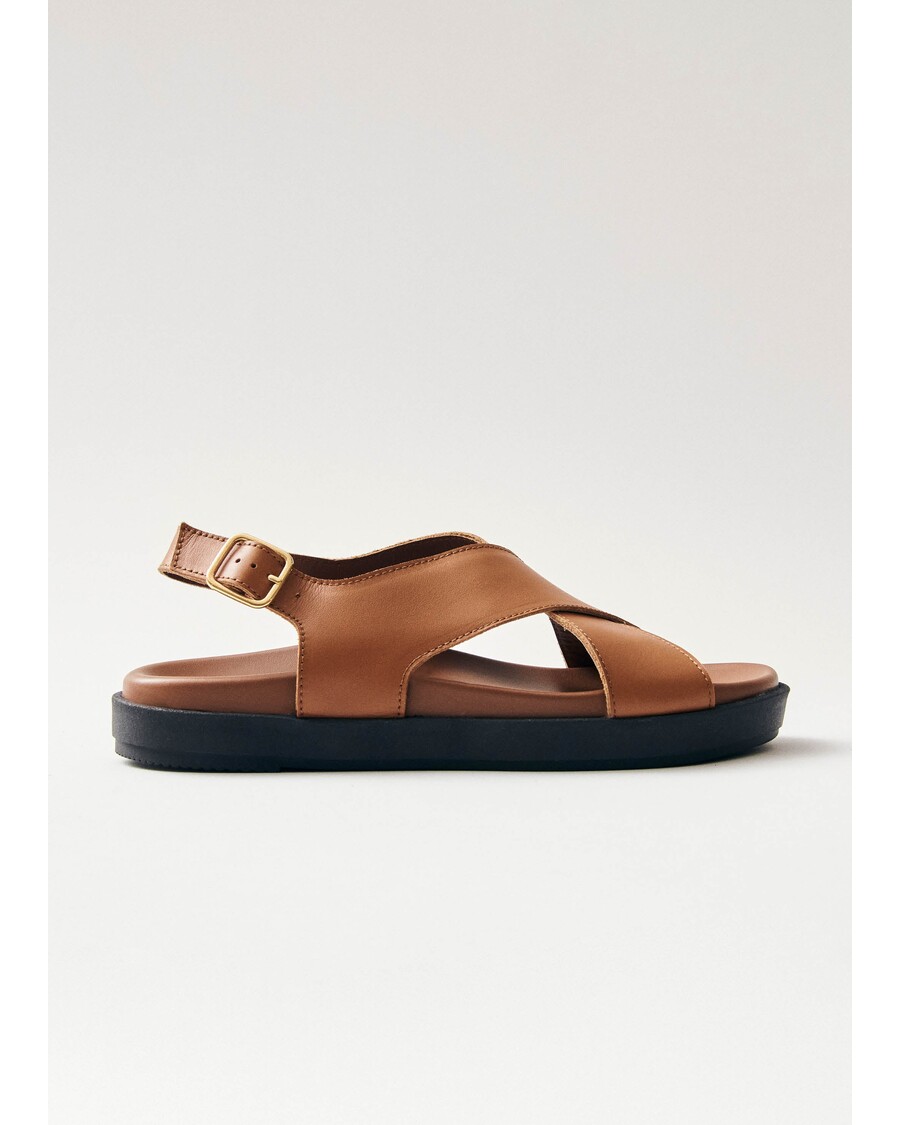 Alohas Nico Tan Leather Sandals