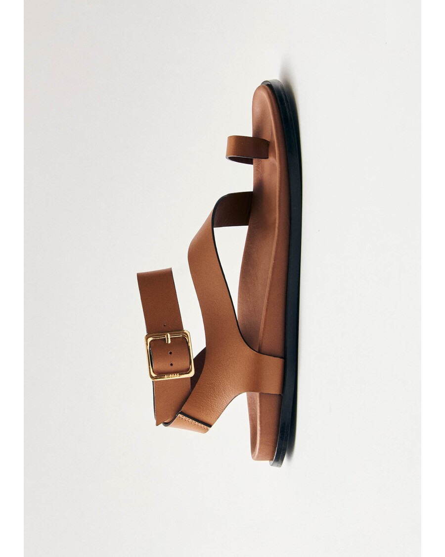 アロハス マイルズ タン レザー サンダル