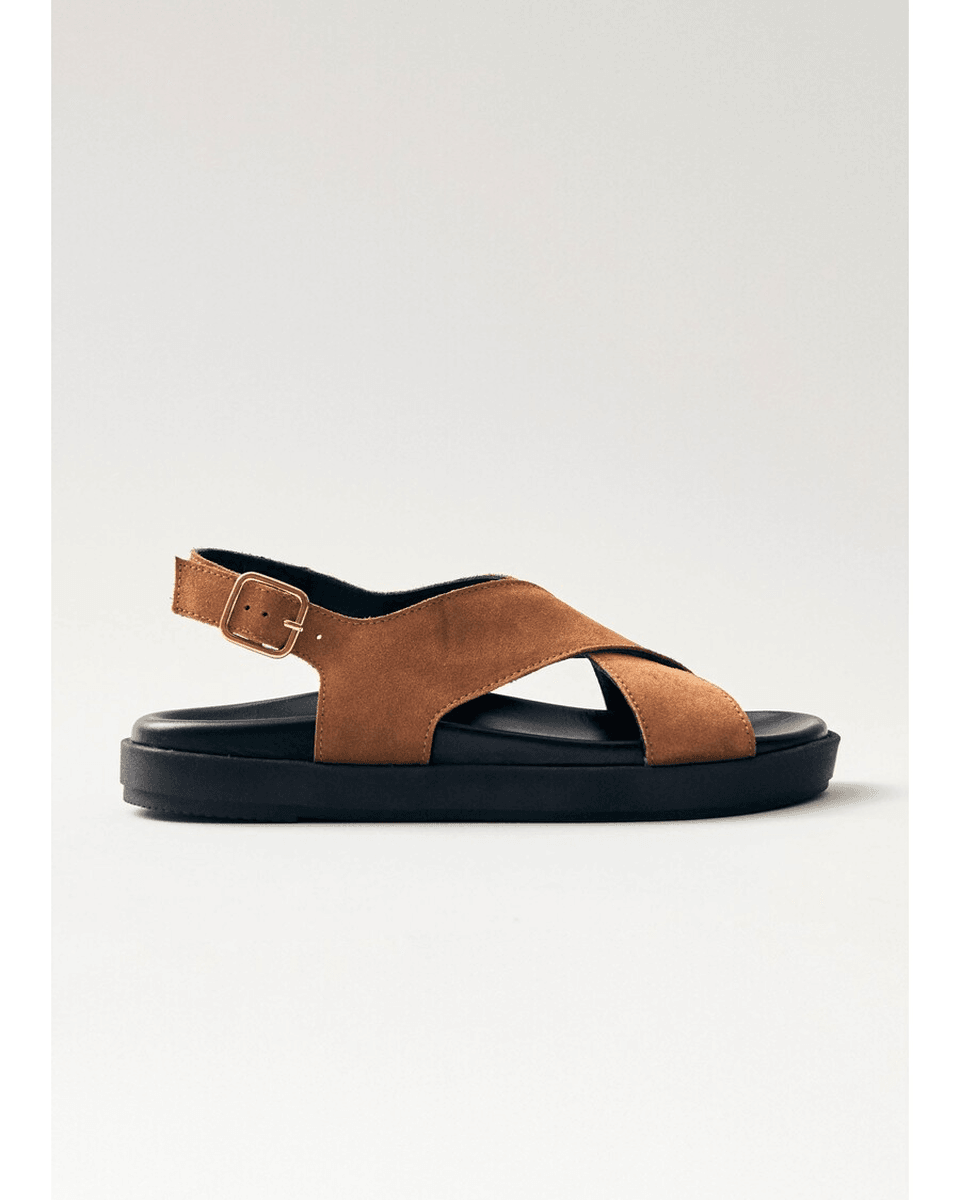 Alohas Nico Suède Smeđe Kožne Sandale