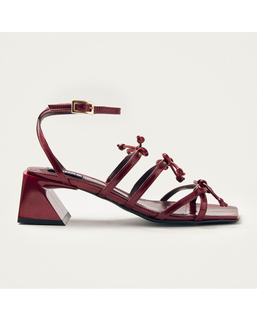 δερμάτινα σανδάλια Alohas Luzelle Onix μπορντό