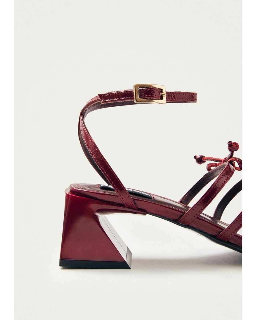 δερμάτινα σανδάλια Alohas Luzelle Onix μπορντό