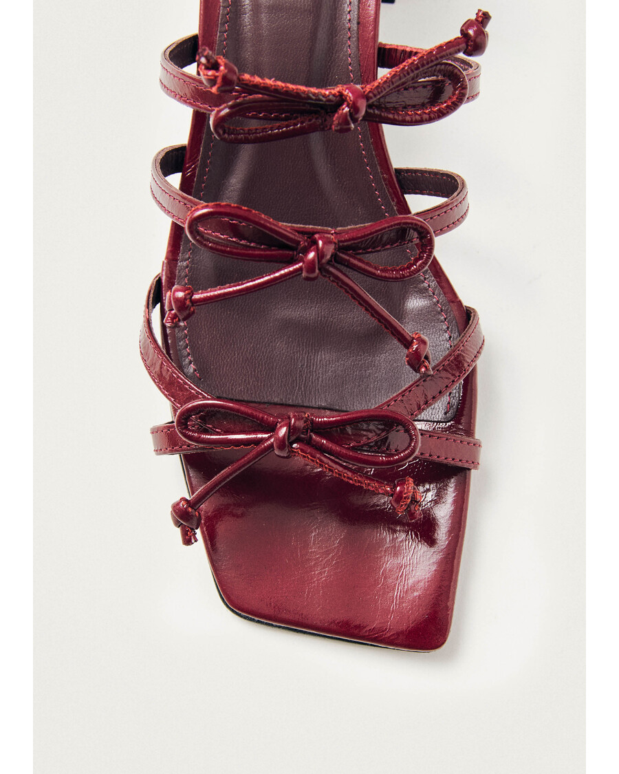 δερμάτινα σανδάλια Alohas Luzelle Onix μπορντό