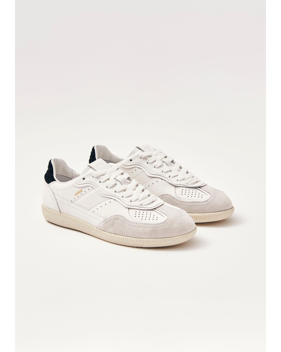 Alohas Tb.490 μαύρα δερμάτινα αθλητικά παπούτσια