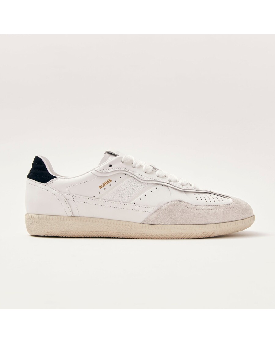 Alohas Tb.490 μαύρα δερμάτινα αθλητικά παπούτσια