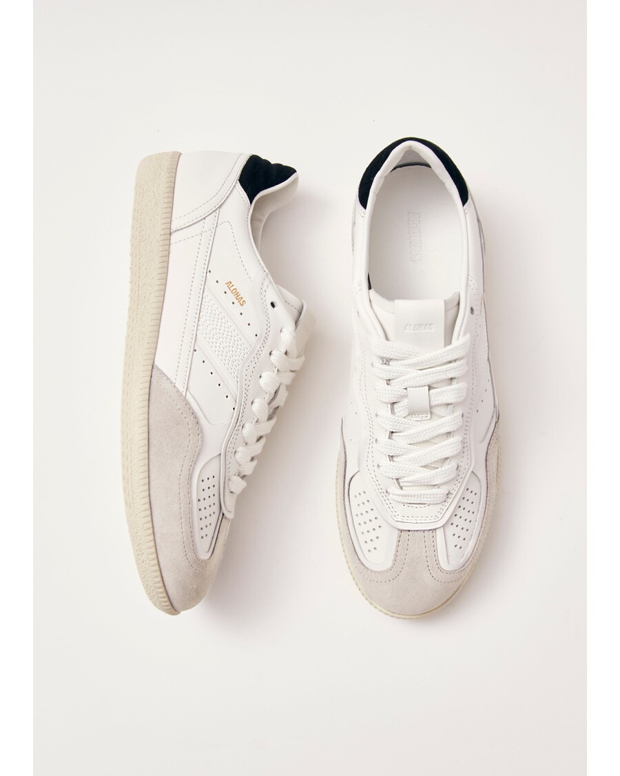 Alohas Tb.490 μαύρα δερμάτινα αθλητικά παπούτσια