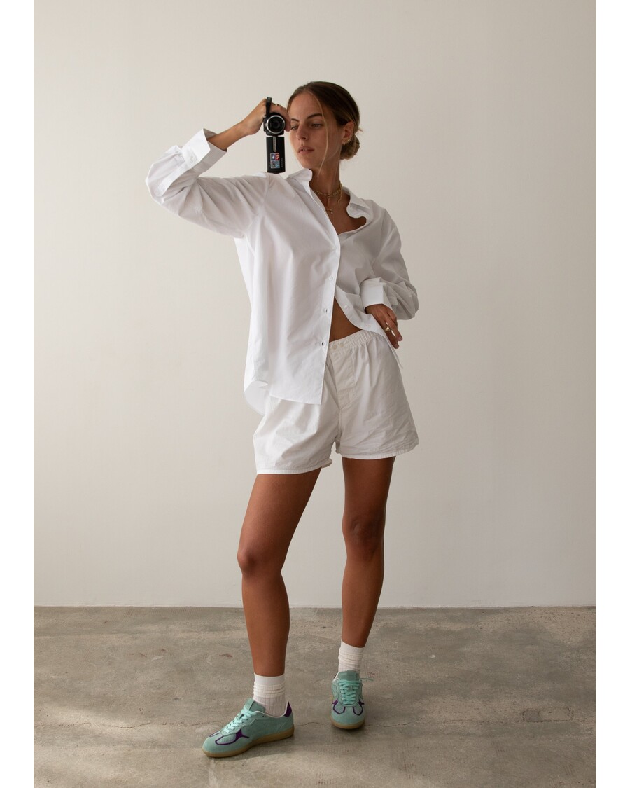 Alohas Tb.490 נעלי ספורט כחולות מעור