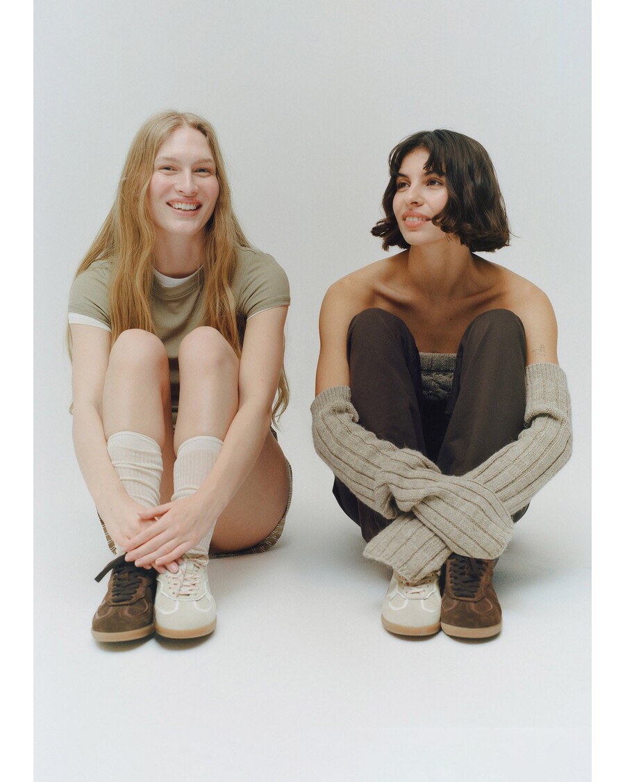 Alohas Tb.490 Rife шоколадово кафяви кожени маратонки