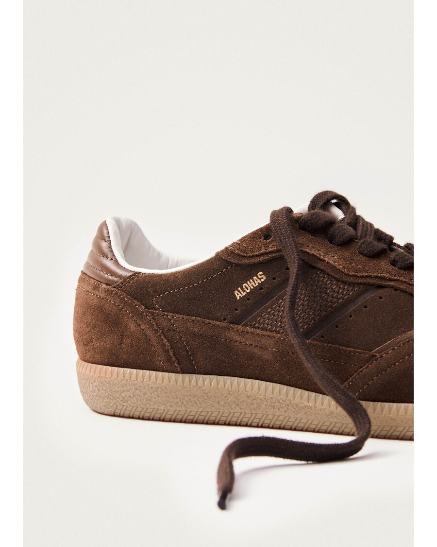 Alohas Tb.490 Rife шоколадово кафяви кожени маратонки