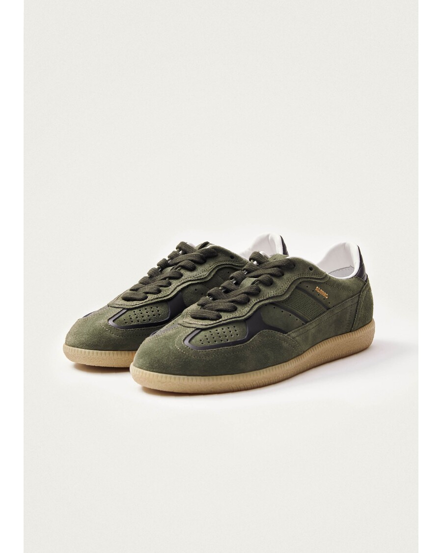 Alohas Tb.490 γεμάτα σκονισμένα πάνινα παπούτσια από δέρμα ελιάς