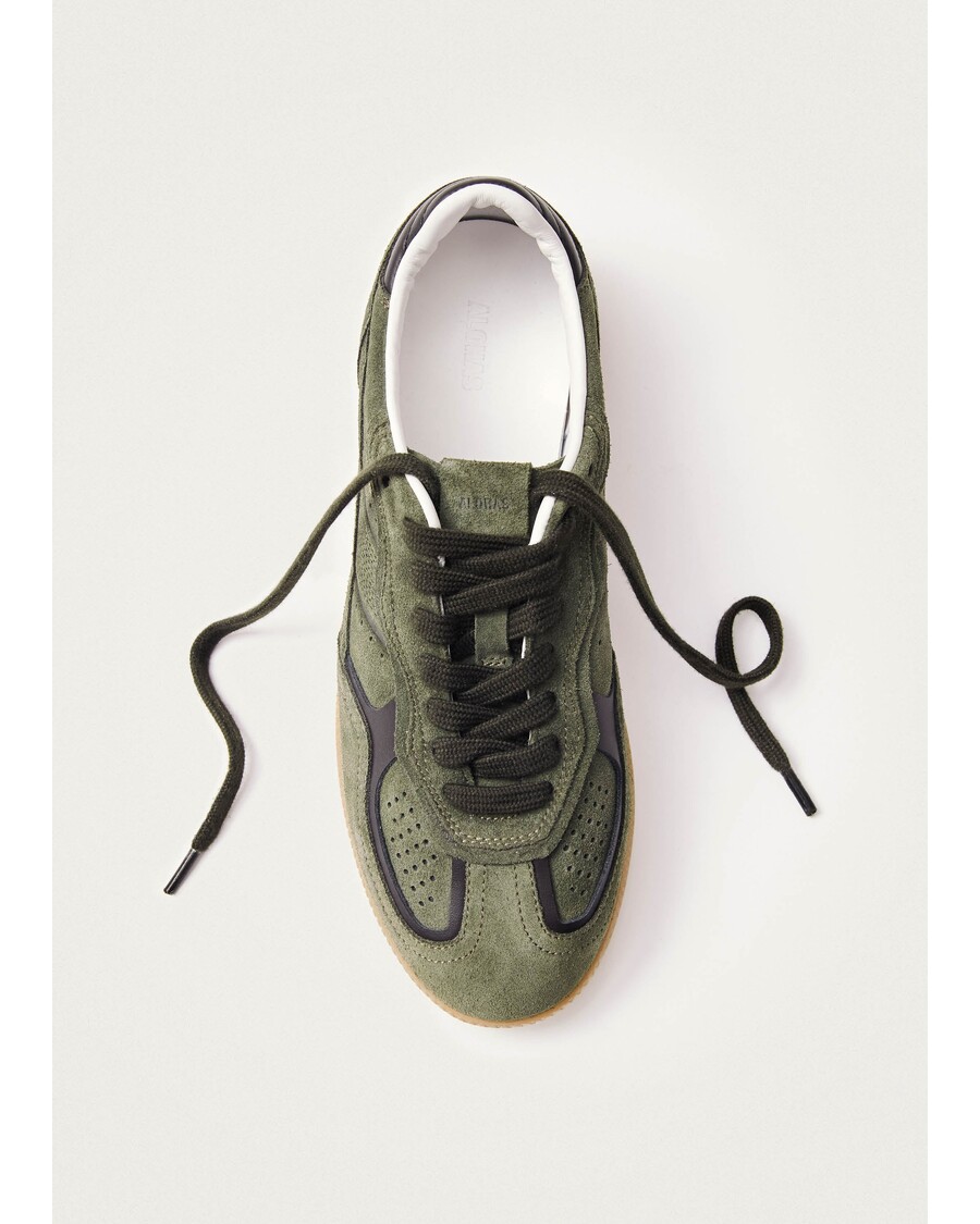 Alohas Tb.490 γεμάτα σκονισμένα πάνινα παπούτσια από δέρμα ελιάς