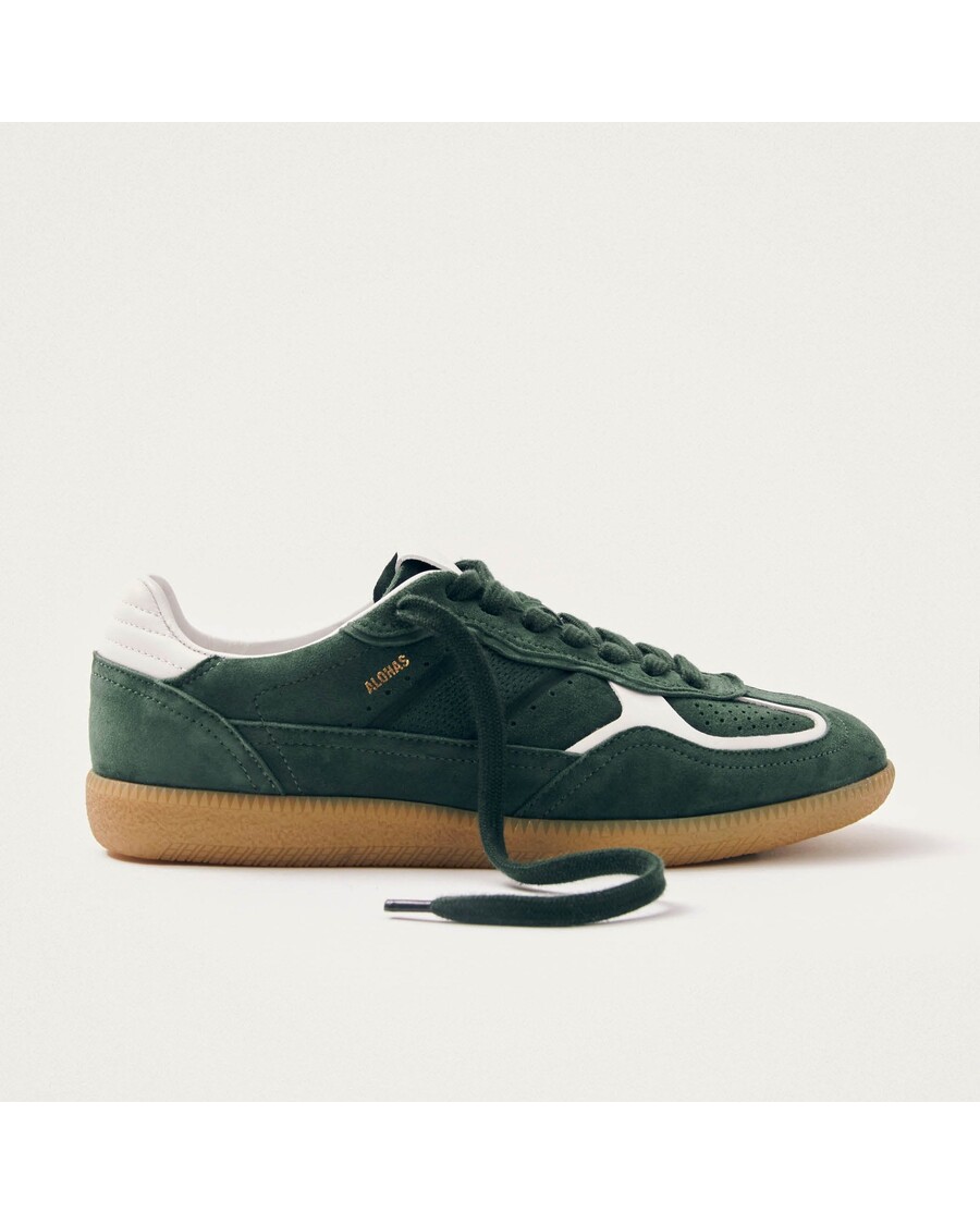 حذاء رياضي ألوهاس Tb.490 رايف فورست من الجلد باللون الأخضر