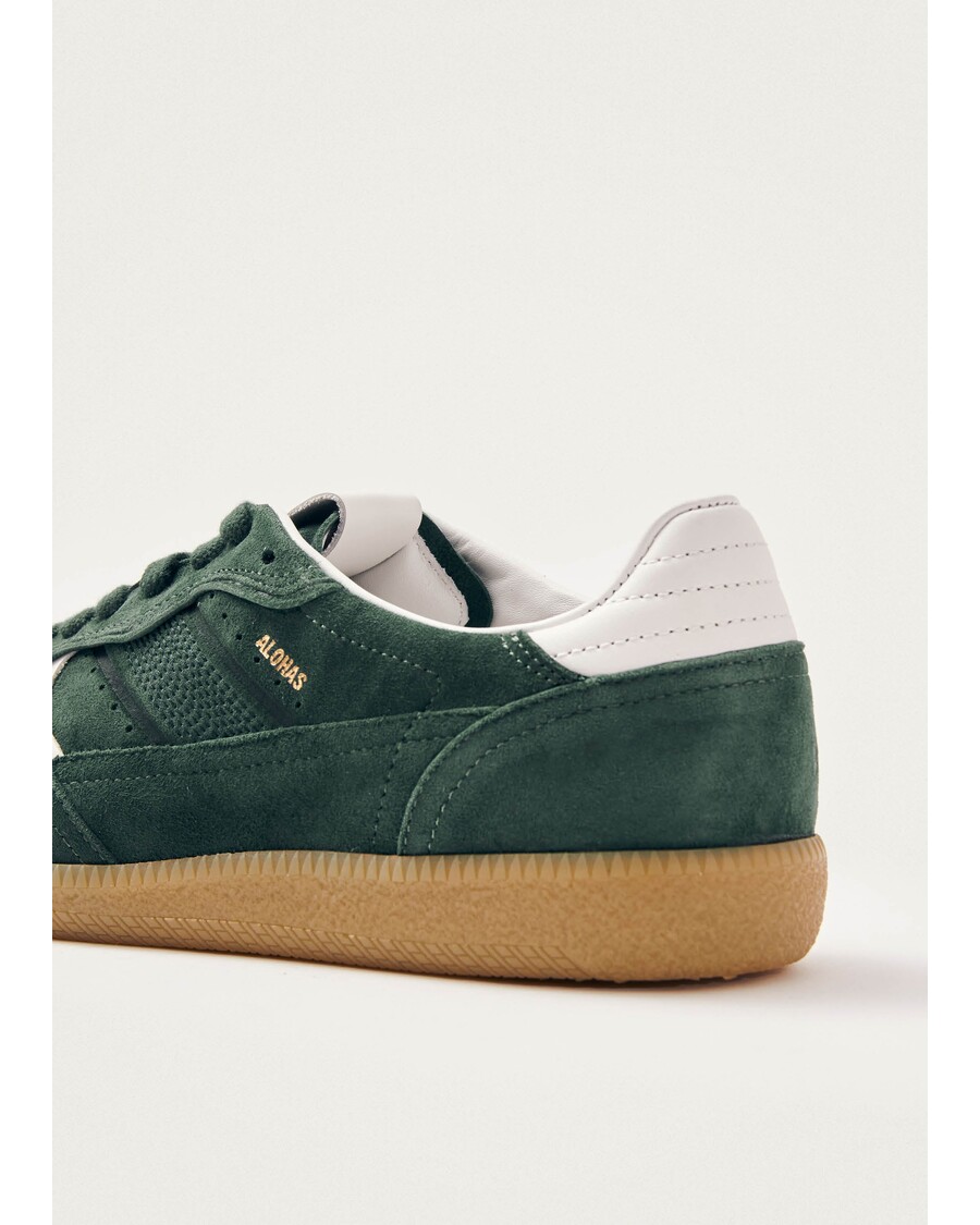 حذاء رياضي ألوهاس Tb.490 رايف فورست من الجلد باللون الأخضر