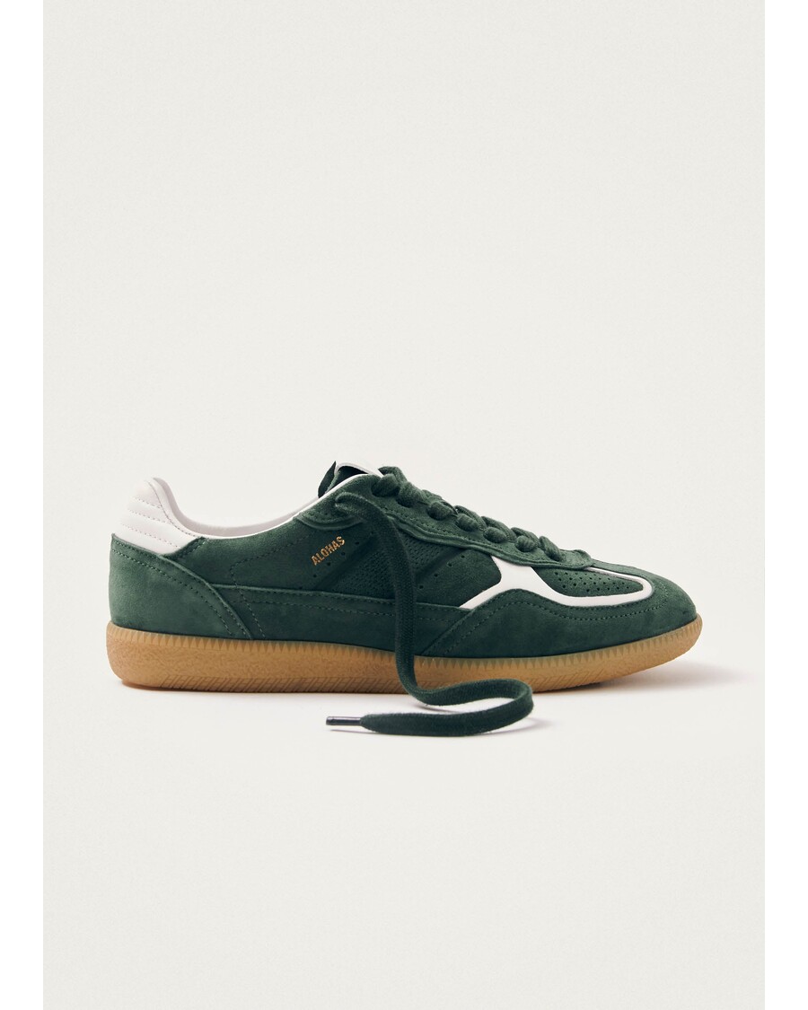 Alohas Tb.490 Rife Forest Green Leather Sneakers