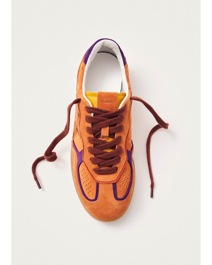 حذاء رياضي من الجلد باللون البرتقالي من Alohas Tb.490