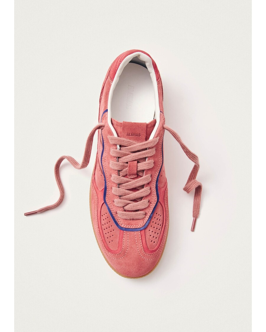 حذاء رياضي ألوهاس Tb.490 من الجلد باللون الوردي