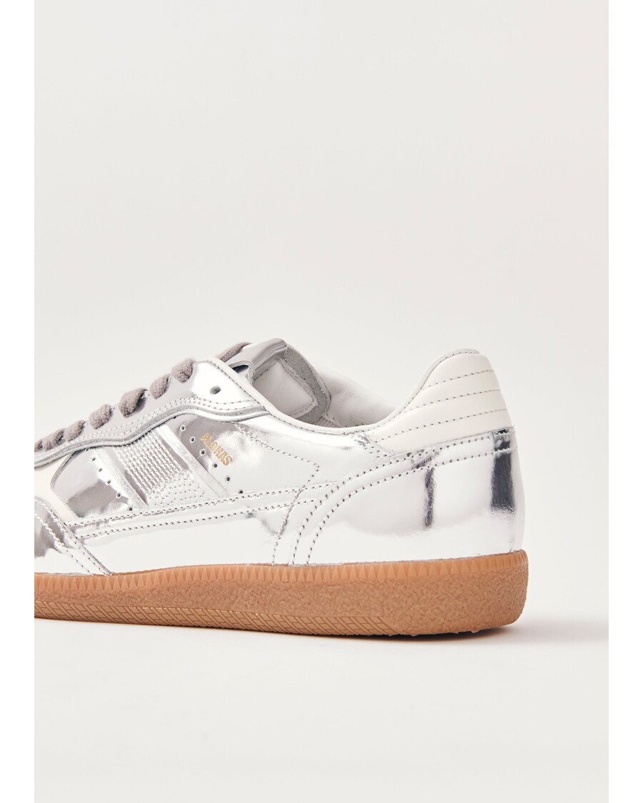 Alohas Tb.490 Rife Shimmer Silver Cream Leather Sneakers