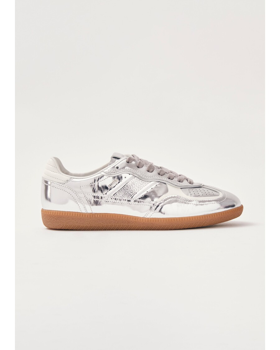 Alohas Tb.490 Rife Shimmer Silver Cream Leather Sneakers