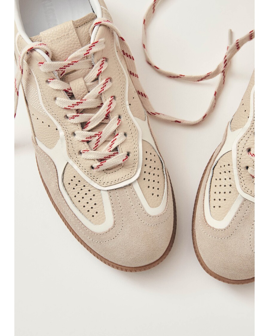 Alohas Tb.490 נעלי ספורט מעור קרם גרגירים