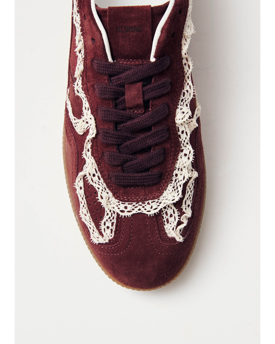 حذاء ألوهاس Tb.490 كروشيه من الجلد باللون العنابي