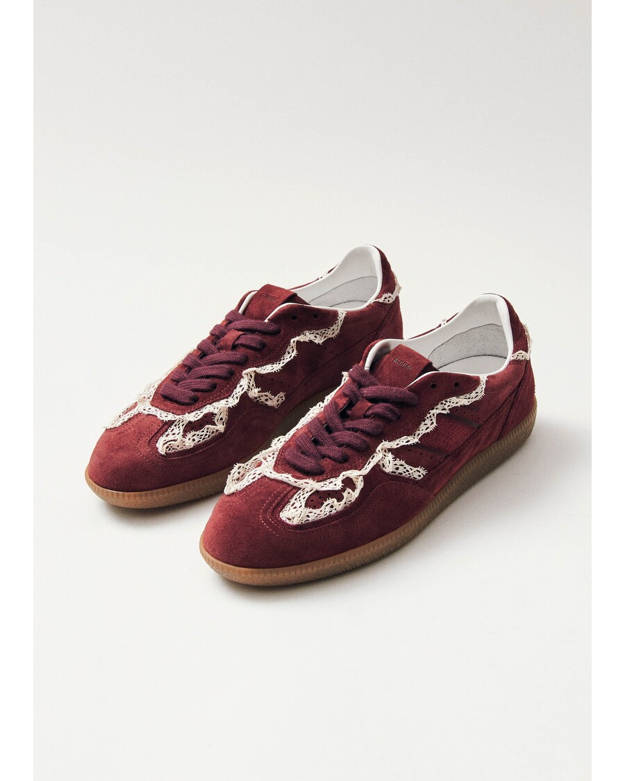 حذاء ألوهاس Tb.490 كروشيه من الجلد باللون العنابي