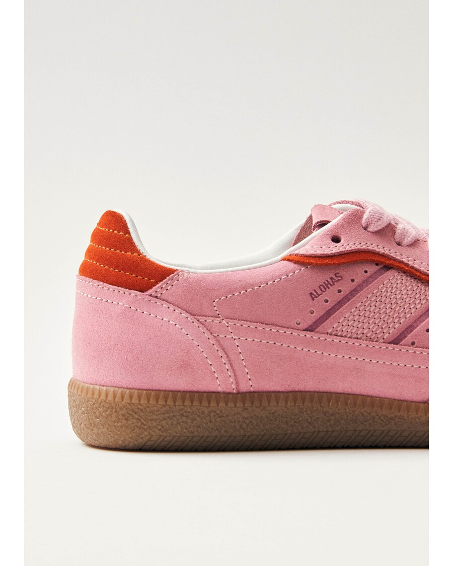 حذاء رياضي ألوهاس Tb.490 رايف من الجلد باللون الوردي البحري