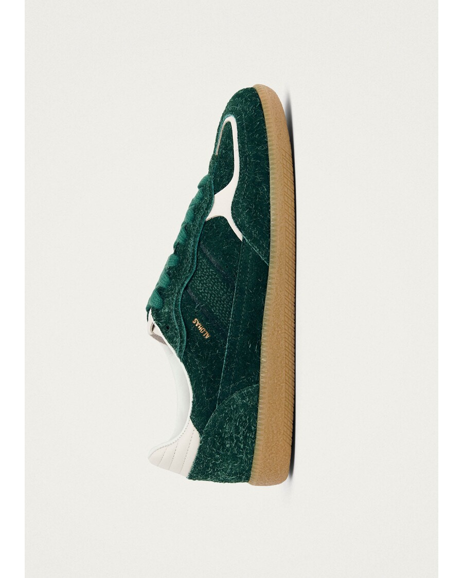 נעלי ספורט של Alohas Tb.490 ריפי זמש מעור ירוק מטושטש