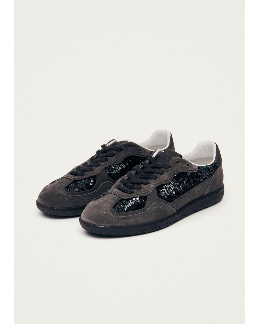 נעלי ספורט של Alohas Tb.490 נוצצות מעור אפור כהה