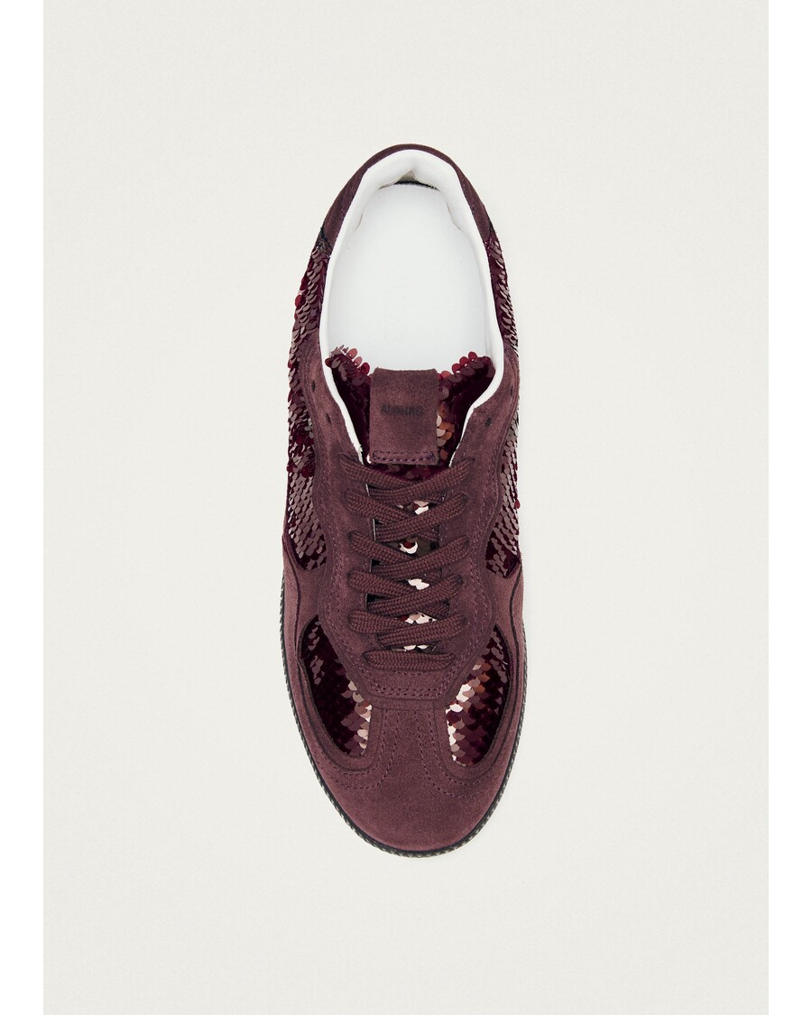 Alohas Tb.490 блестящи кожени маратонки в бордо