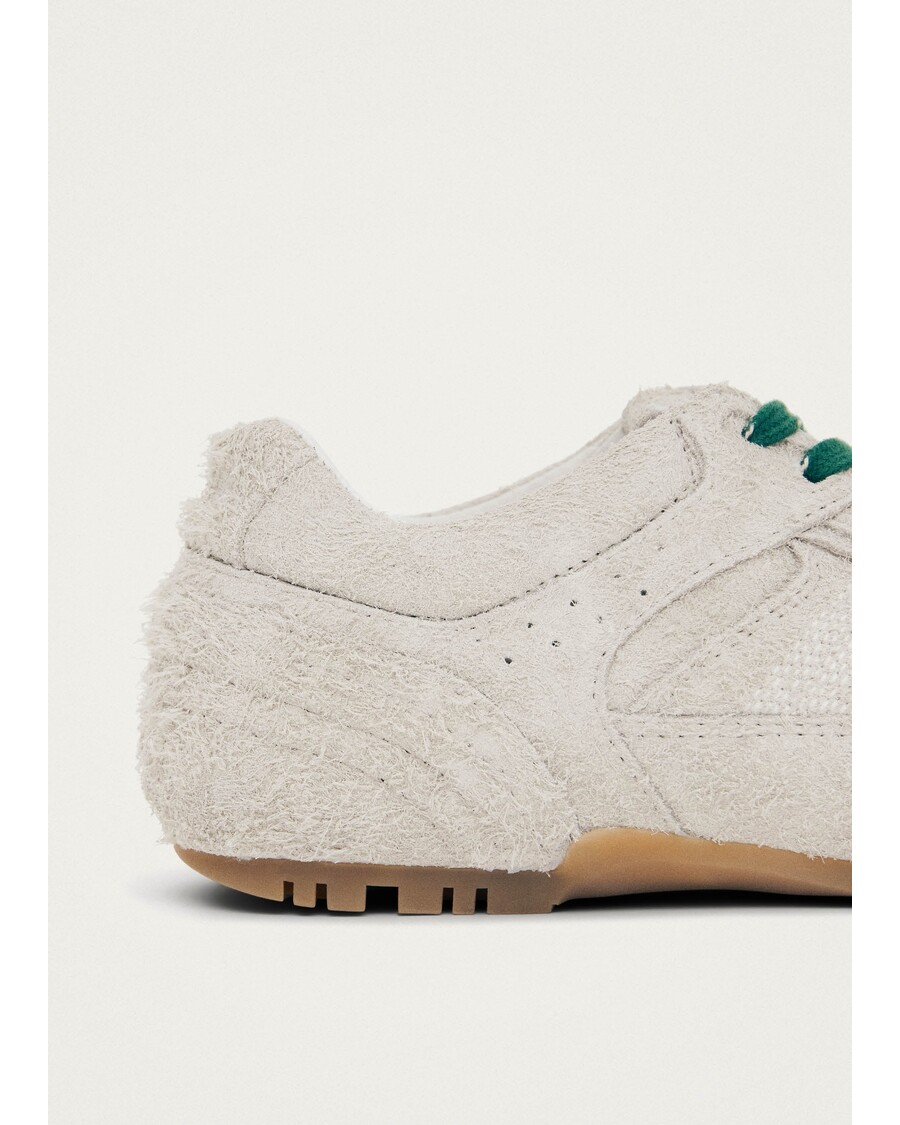 Alohas Tb.56 велурени размити светлосиви кожени маратонки