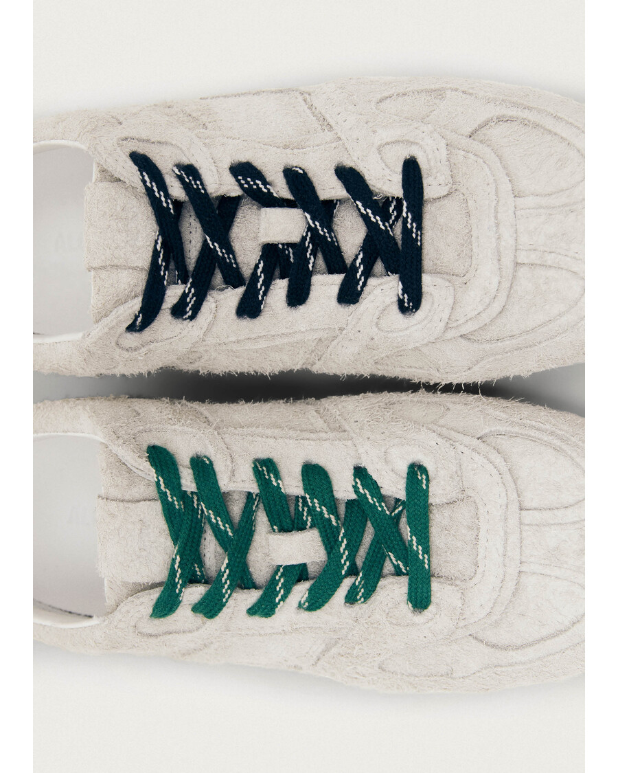 Alohas Tb.56 велурени размити светлосиви кожени маратонки