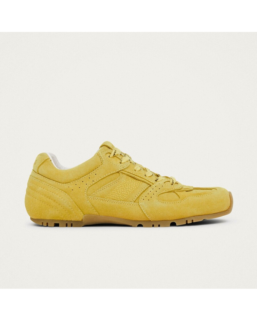 Alohas Tb.56 велурени маратонки от жълта кожа