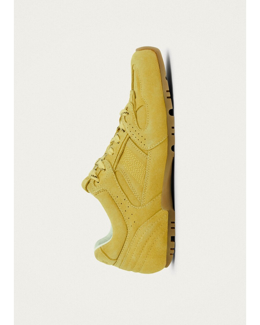 Alohas Tb.56 велурени маратонки от жълта кожа