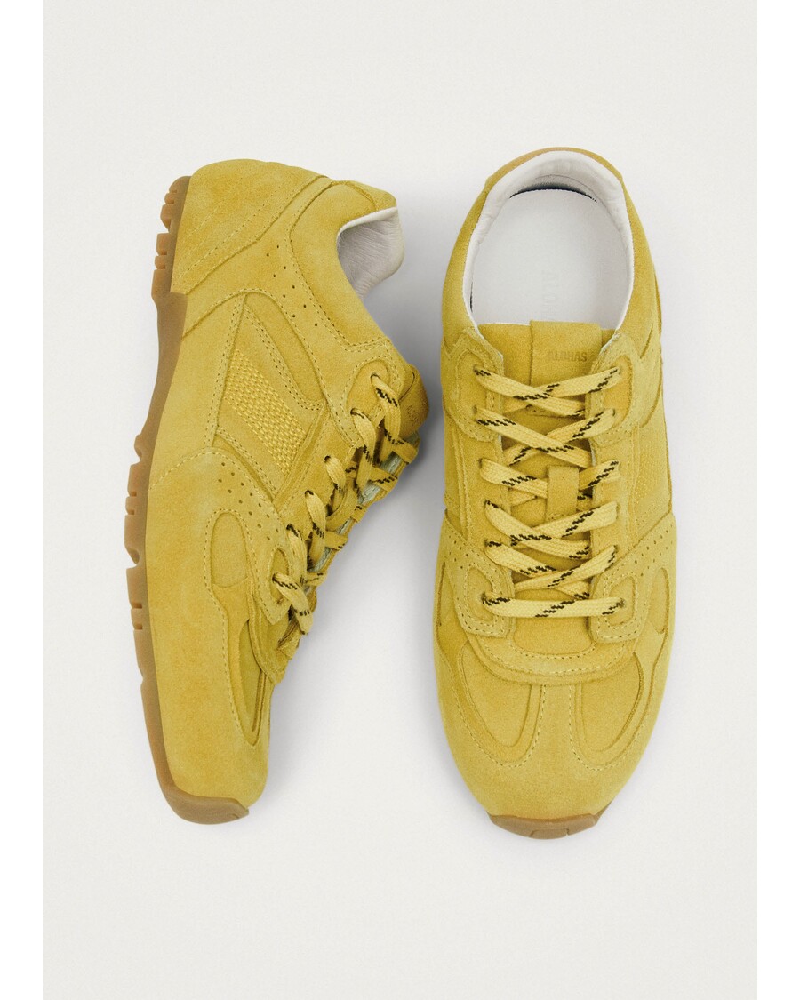 Alohas Tb.56 велурени маратонки от жълта кожа