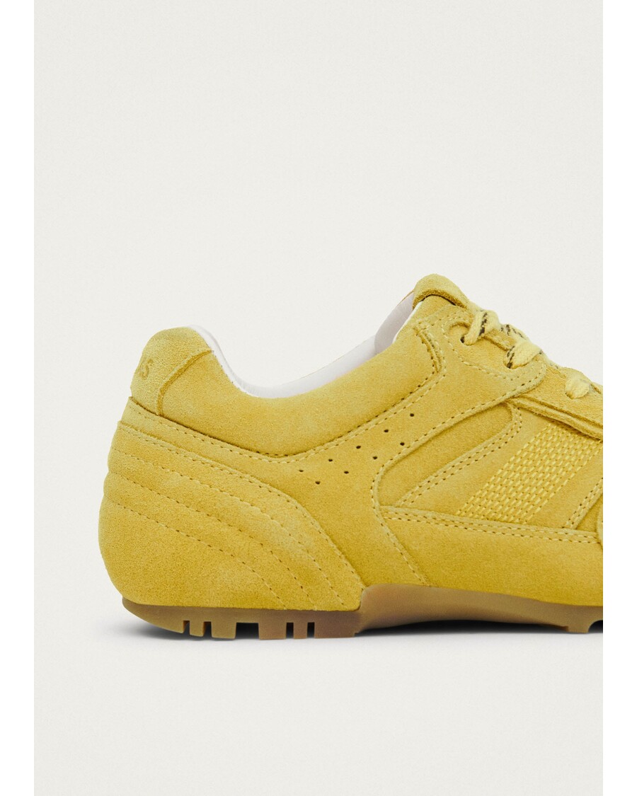 Alohas Tb.56 велурени маратонки от жълта кожа